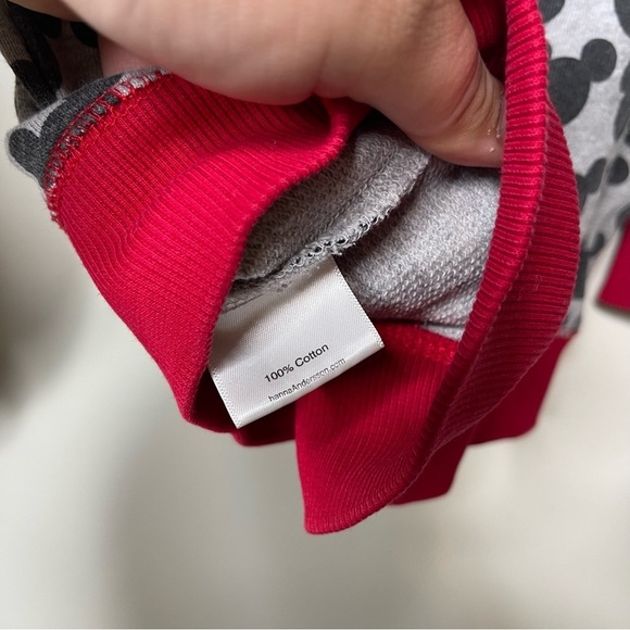 Disney & Hanna Andersson grey red sweatshirt sz 5 110cm - Picture 6 of 8